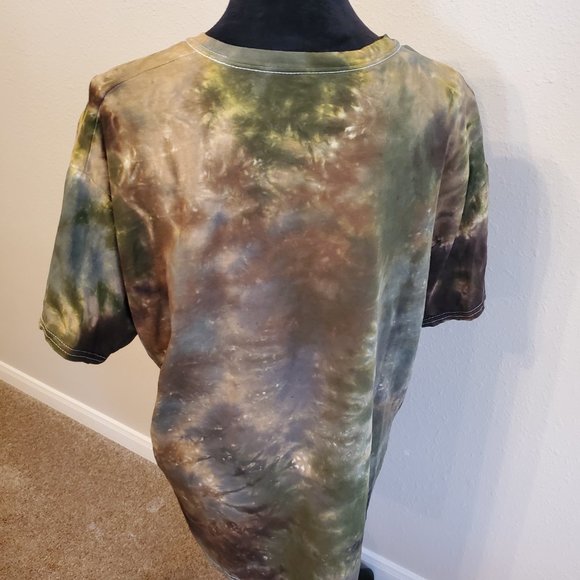 Camouflage Tie Dye short sleeve T-shirt size XL 100% cotton. - Picture 8 of 11
